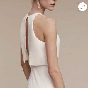 BHDLN Jill Stuart Iva Crepe Maxi in Ivory Dress Size 4